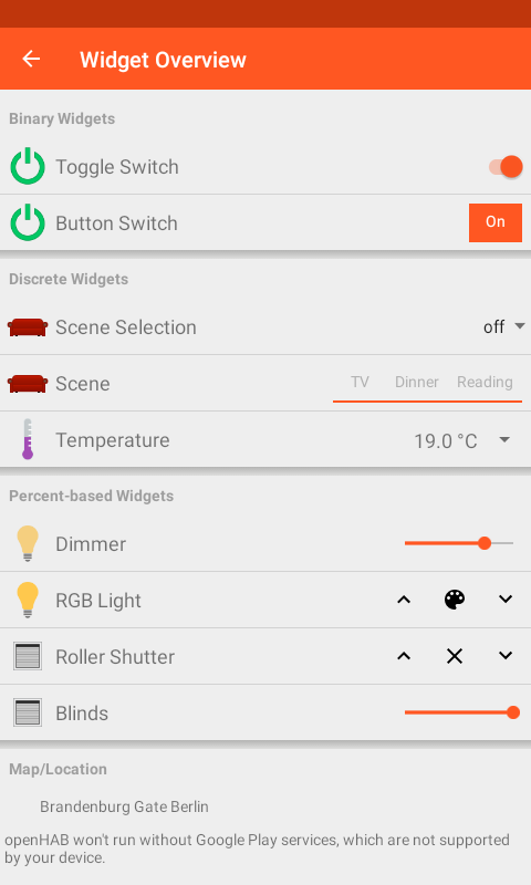 Demo Widget Overview