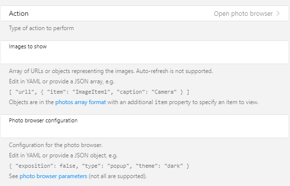 Action Configuration