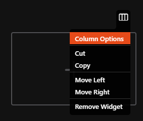 Column Options