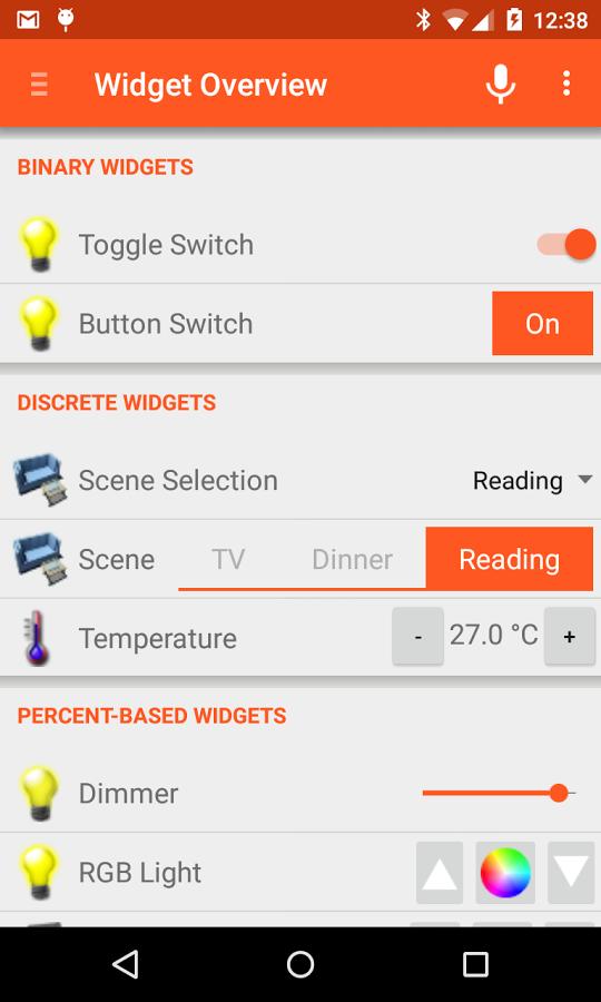 Demo Widget Overview