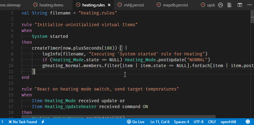 Quick openHAB console access