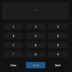 UI Widget: Keypad